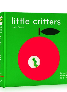现货 英文原版 小动物 Little Critters Touchthinklearn系列纸板触摸书  动物启蒙认知 儿童趣味触摸书 亲子早教英启蒙触摸读物