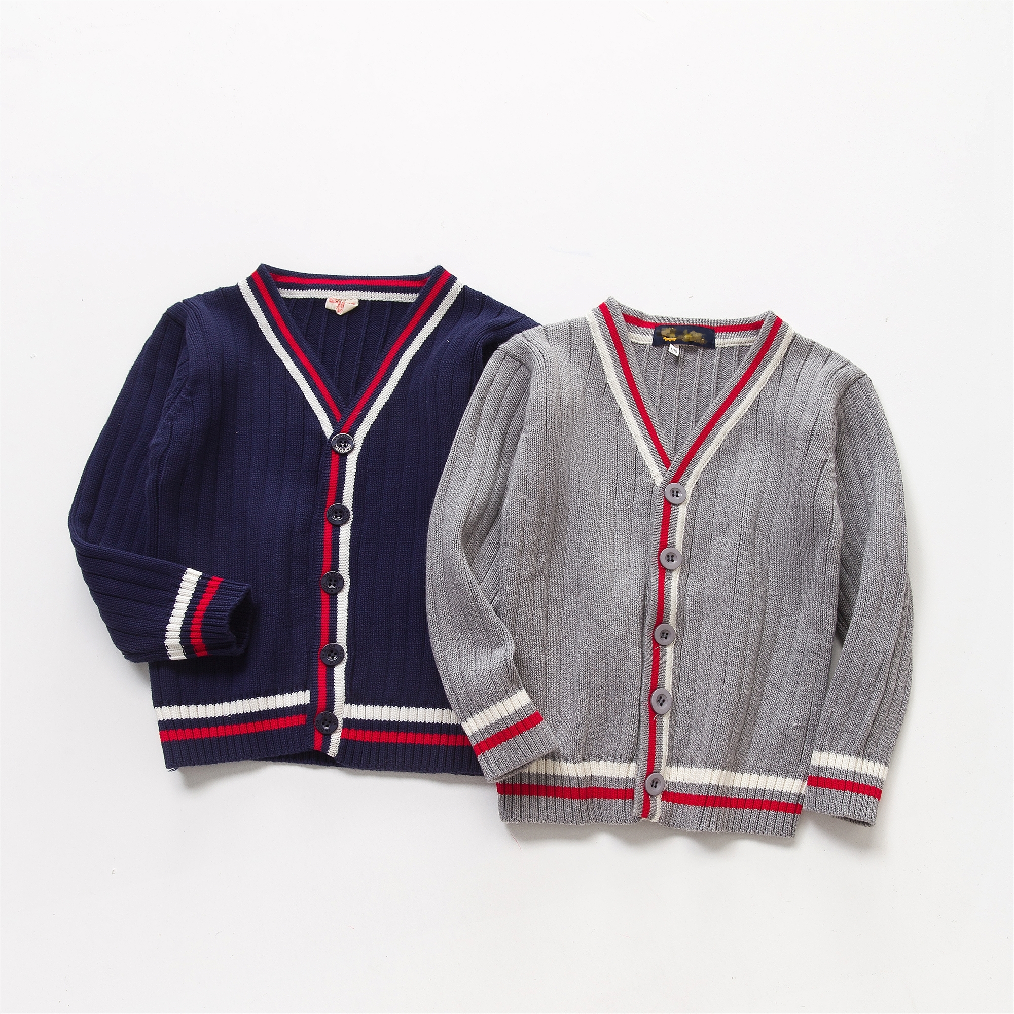 春秋装纯棉中大童小学生校服开衫