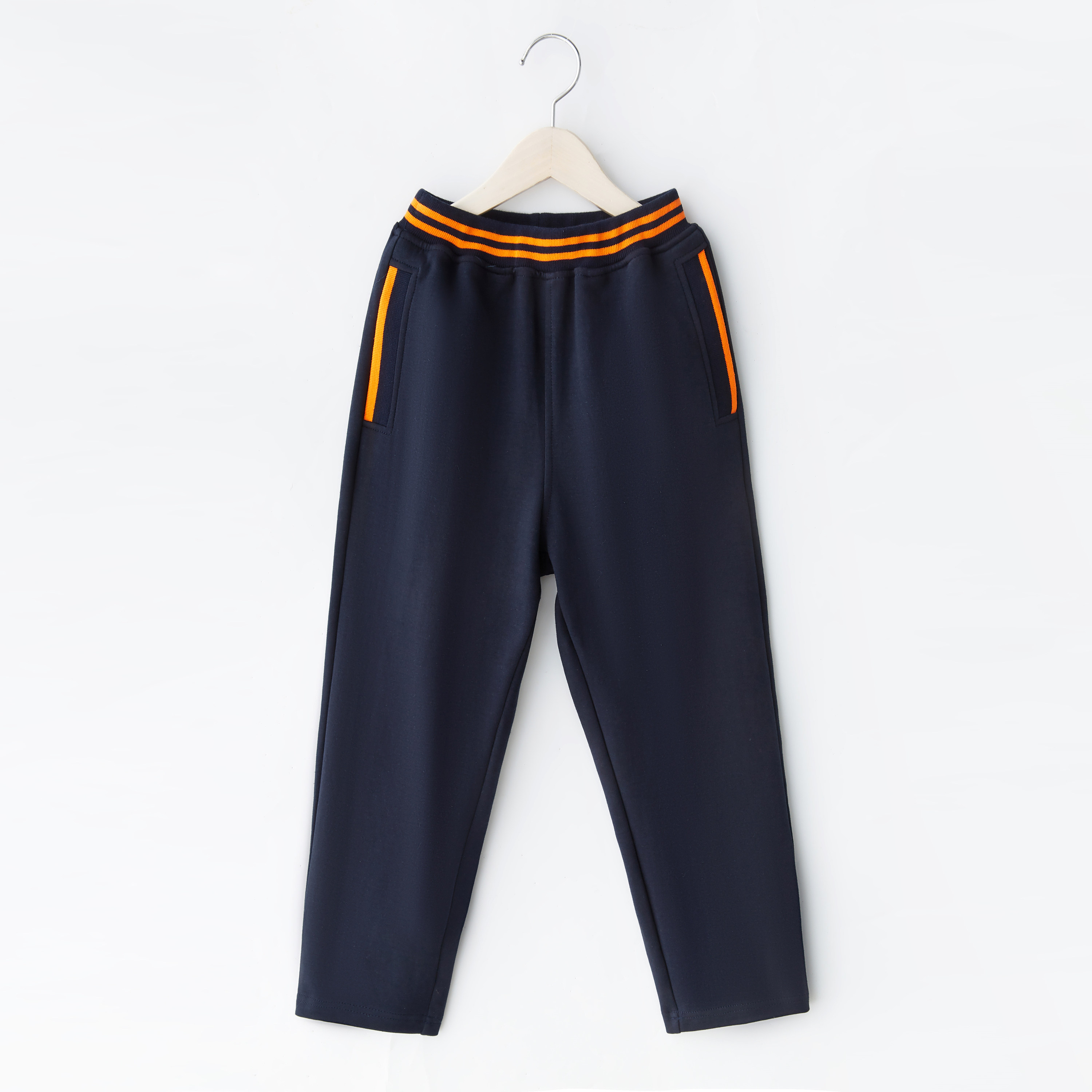 儿童纯棉棒球服裤子春秋中大小童男女童运动套装英伦学生校服园服
