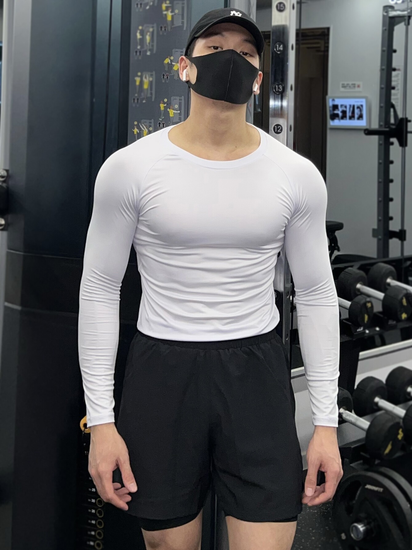 LONG SLEEVE TIGHTS MENS FALL WINTER YOGA GYM BASE SHIRT TRAINING BASKETBALL SWEAT ABSORPTION QUICK-DRYING RUNNING SPORTSWEAR