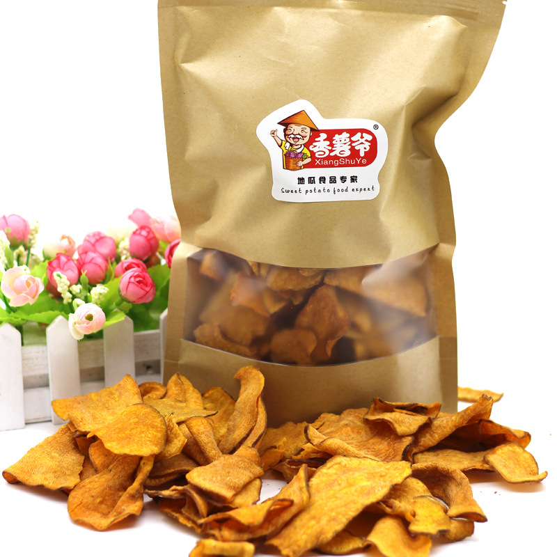 福建龙岩土特产碳烤薯片250g 地瓜干薄脆薯片厂家直销零食包邮