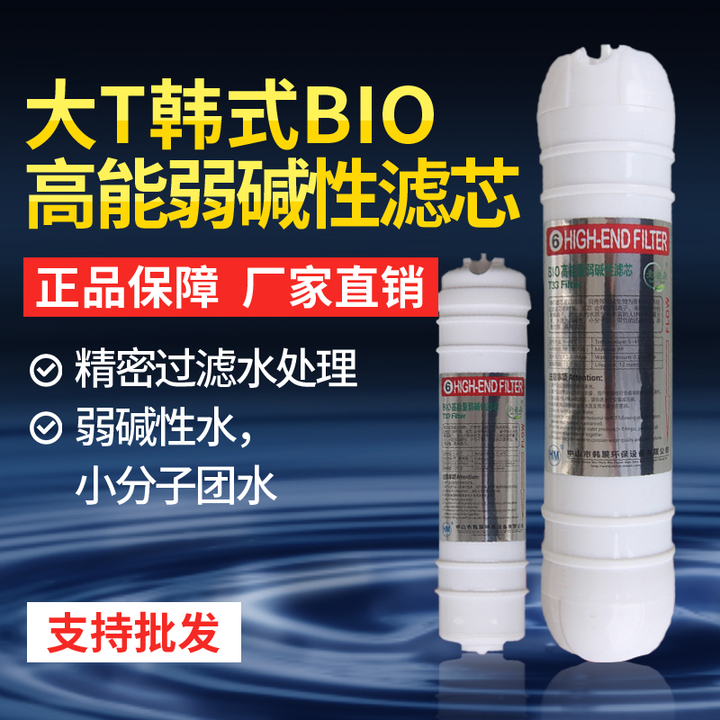 韩膜6级大T33韩式BIO弱碱性家用净水器滤芯后置过滤器纯水机配件