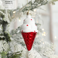 Hong Kong Heng Christmas Decorations: ice cream, snowman house, five-pointed star, small walking stick, combination hanging decorations, children's Christmas tree thumbnail 8