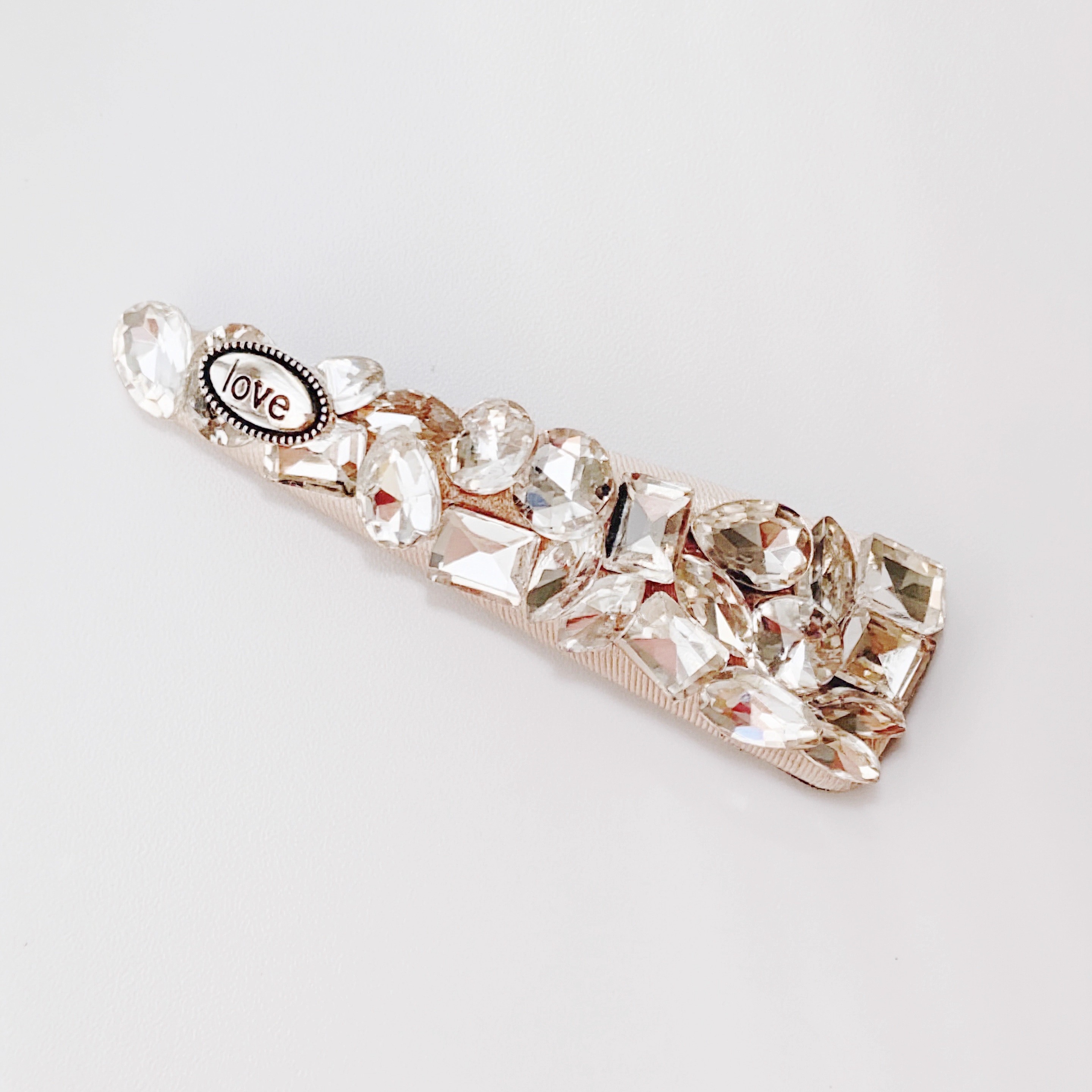 超闪钻满钻一字夹少女刘海边夹女