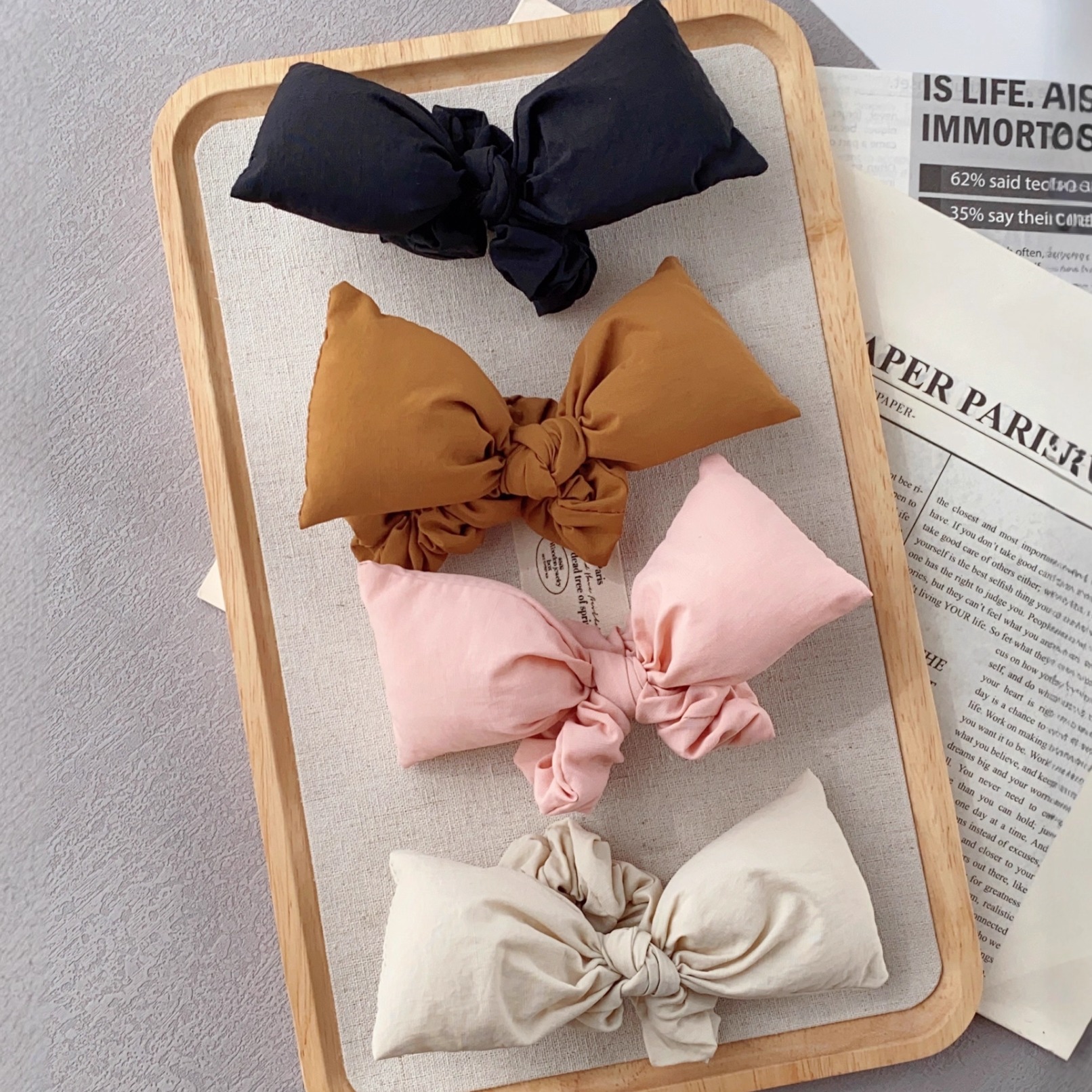 蝴蝶结小肠圈~發家韩系甜美发饰