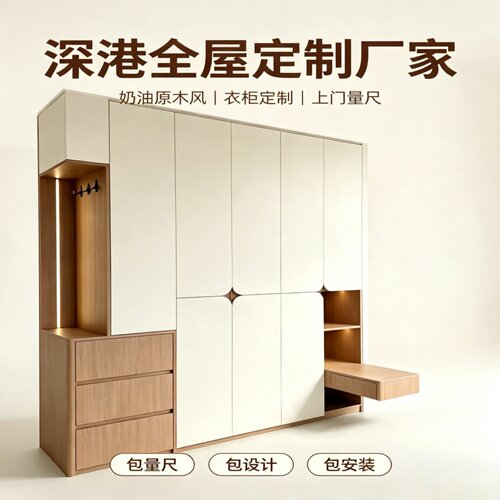 深港全屋定制厂家衣柜护墙书柜