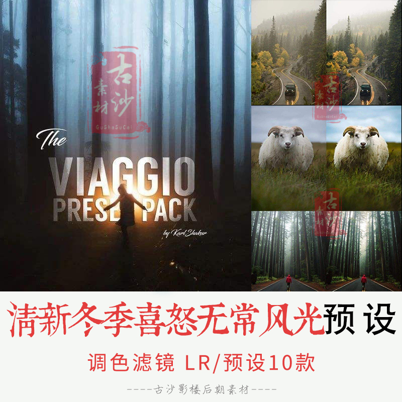 0228-LR预设 旅拍摄影师 清新冬季喜怒无常风光Lightroom预设