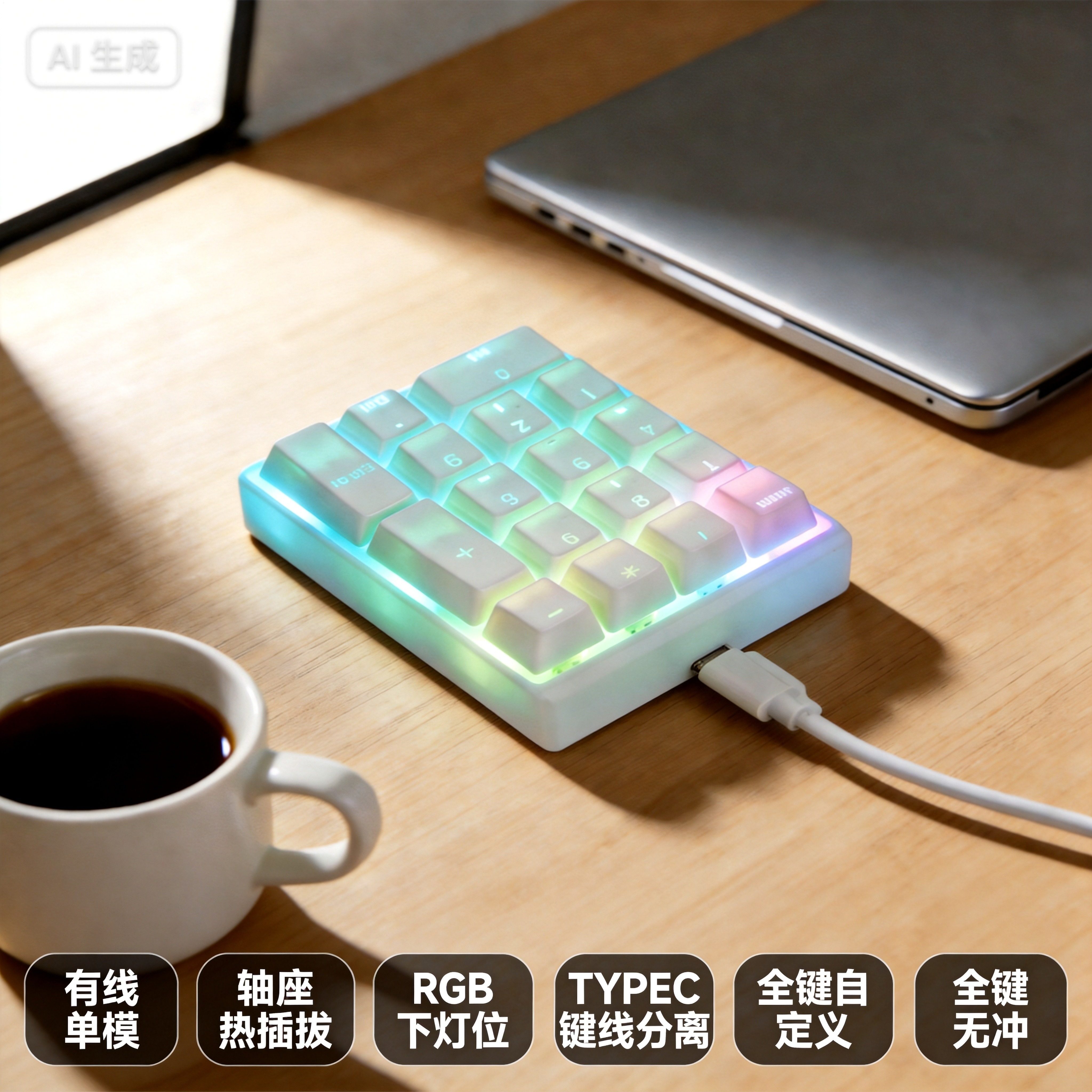 数字机械键盘财务小键盘
