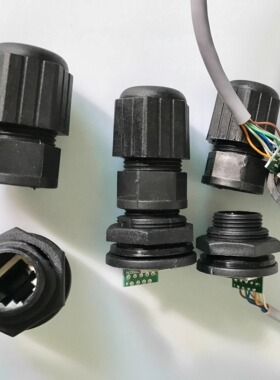 M25面板式带PCB电路板焊接的RJ45以太网室外ap网络网线防水连接器