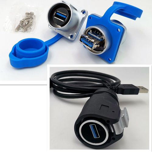 防水USB信号数据连接器航空插头