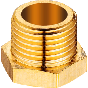 全铜外丝堵头4分内丝水管堵帽加厚水龙头角阀四分6分管闷头塞子盖