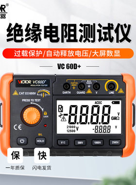 胜利绝缘电阻测试仪VC60D