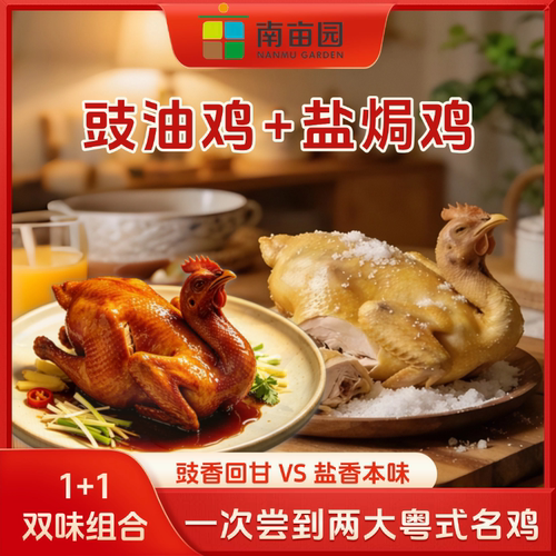 南亩园盐焗鸡豉油鸡900g