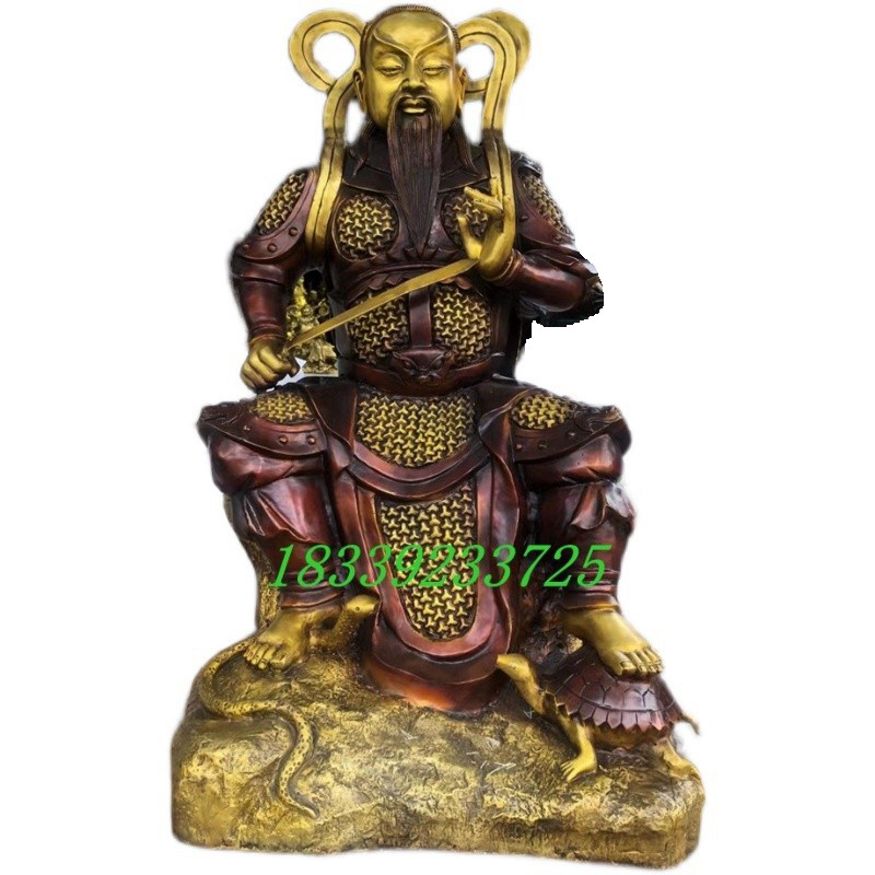 黄铜祖师爷神像摆件纯铜