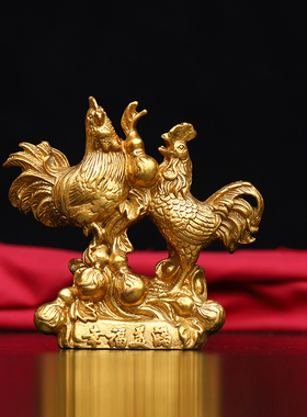 黄铜招财镇宅中式客厅