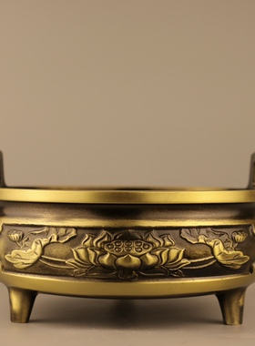 黄铜有求必应小香炉招财