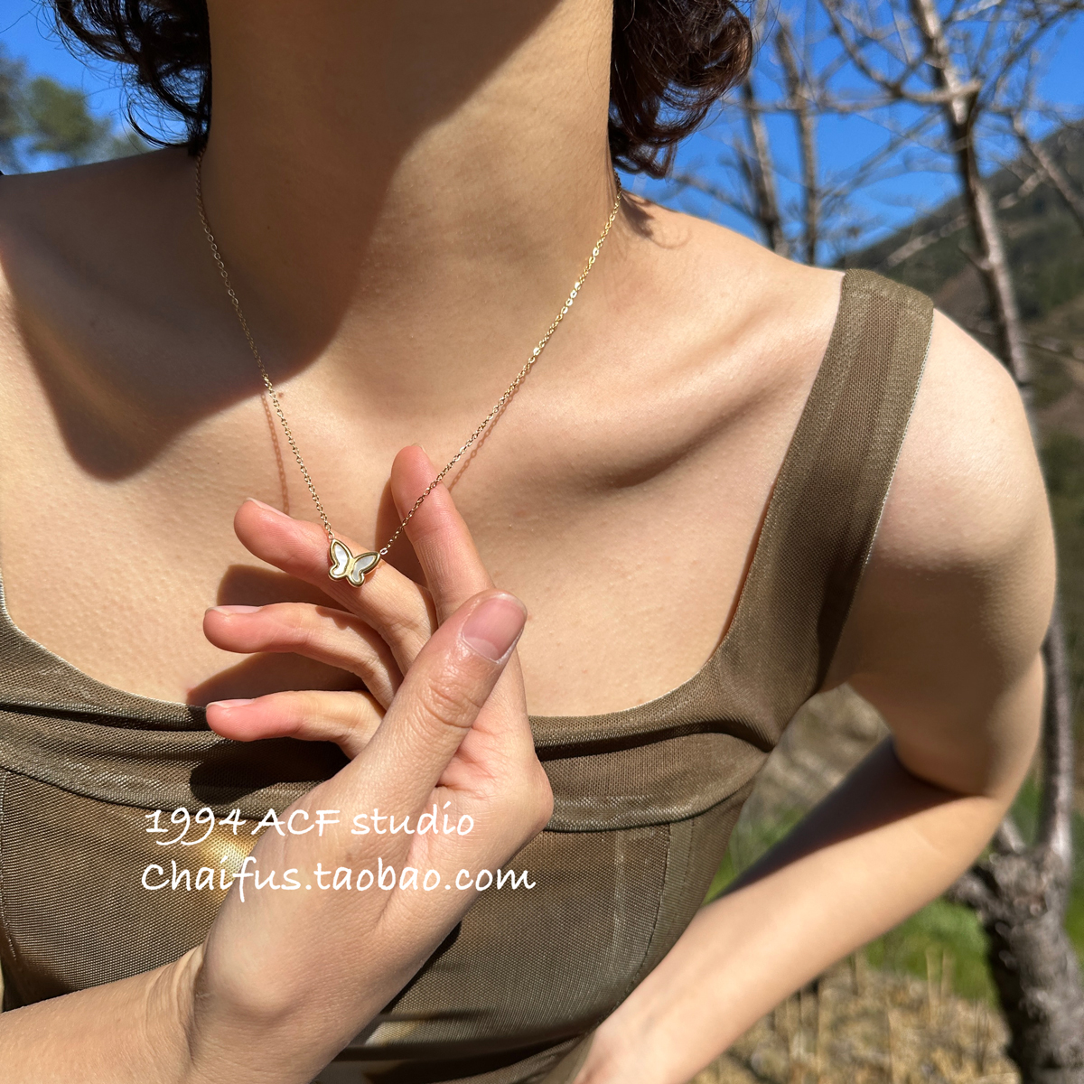 INS小众轻奢设计感蝴蝶项链