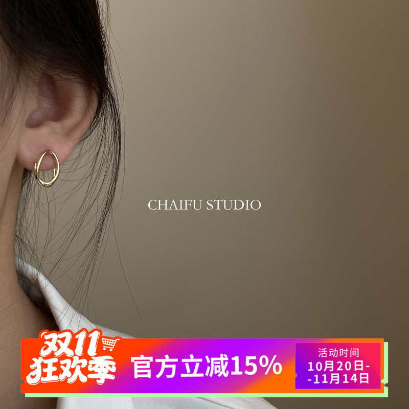 百搭文艺清新小巧s925银针