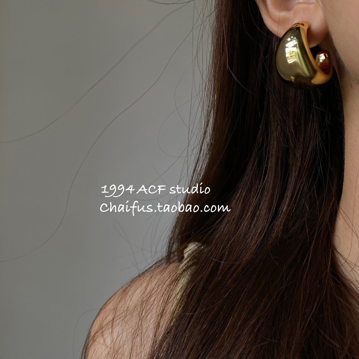 港风个性仿金属超轻耳钉