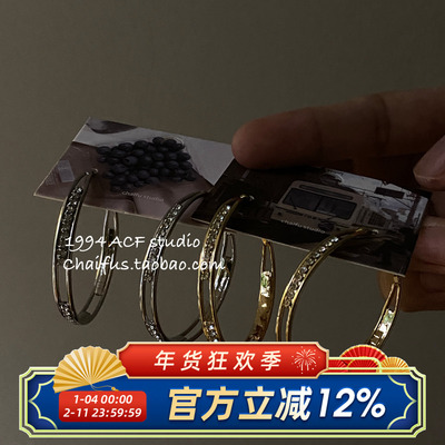 韩系简约大气镶钻超闪耳钉