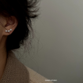 柴夫工作室 ins精致小巧百搭珍珠设计感通勤耳钉耳环 E746