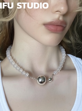 新中式国风猫眼石串珠项链