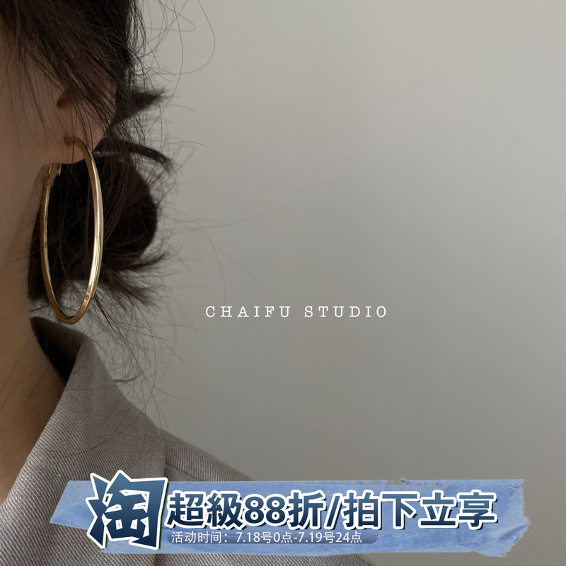 chaifustudio/r307大气气质耳环