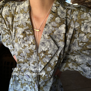 柴夫工作室 INS极简哑光几何蛇骨链百搭通勤中性风毛衣链 X642