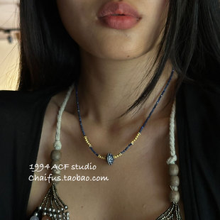 浪漫串珠极简温柔项链小众轻奢叠戴锁骨链 法式 柴夫工作室 X711