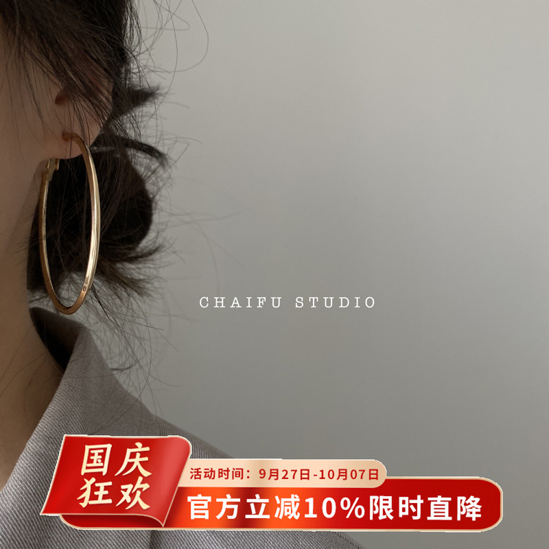 chaifustudio/r307大气气质耳环