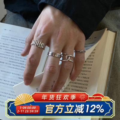 复古冷淡风罗马数字戒指