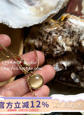 韩风气质小巧几何吊坠项链