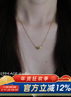 港风复古不规则扭结项链