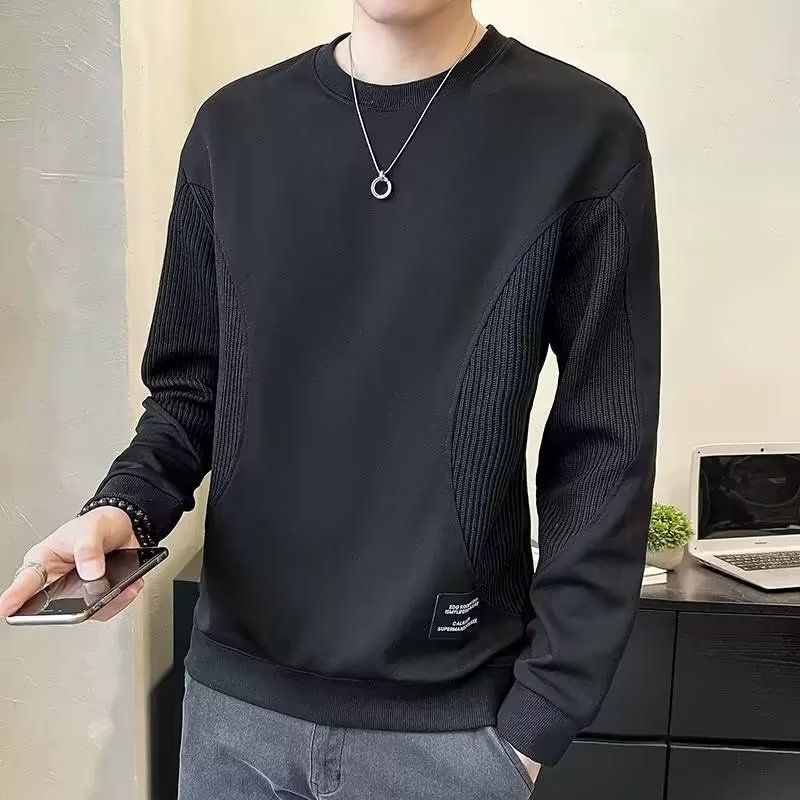 高级感圆领卫衣男韩版潮