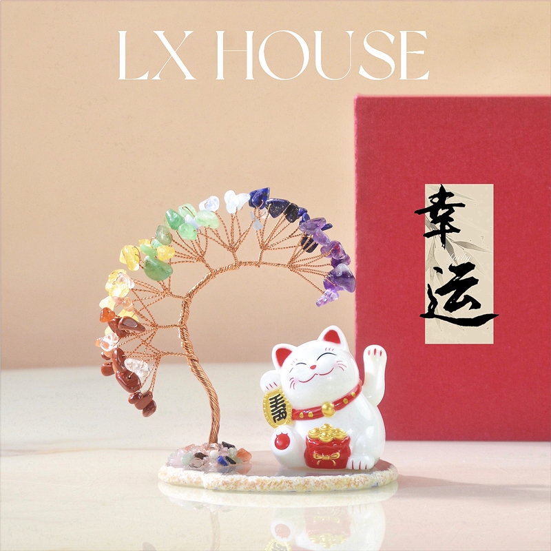 天然黄水晶可爱治愈办公桌面摆件
