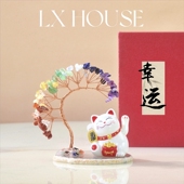 天然水晶树招财猫发财树车载摆件创意桌面装 饰生日礼物招财小礼品