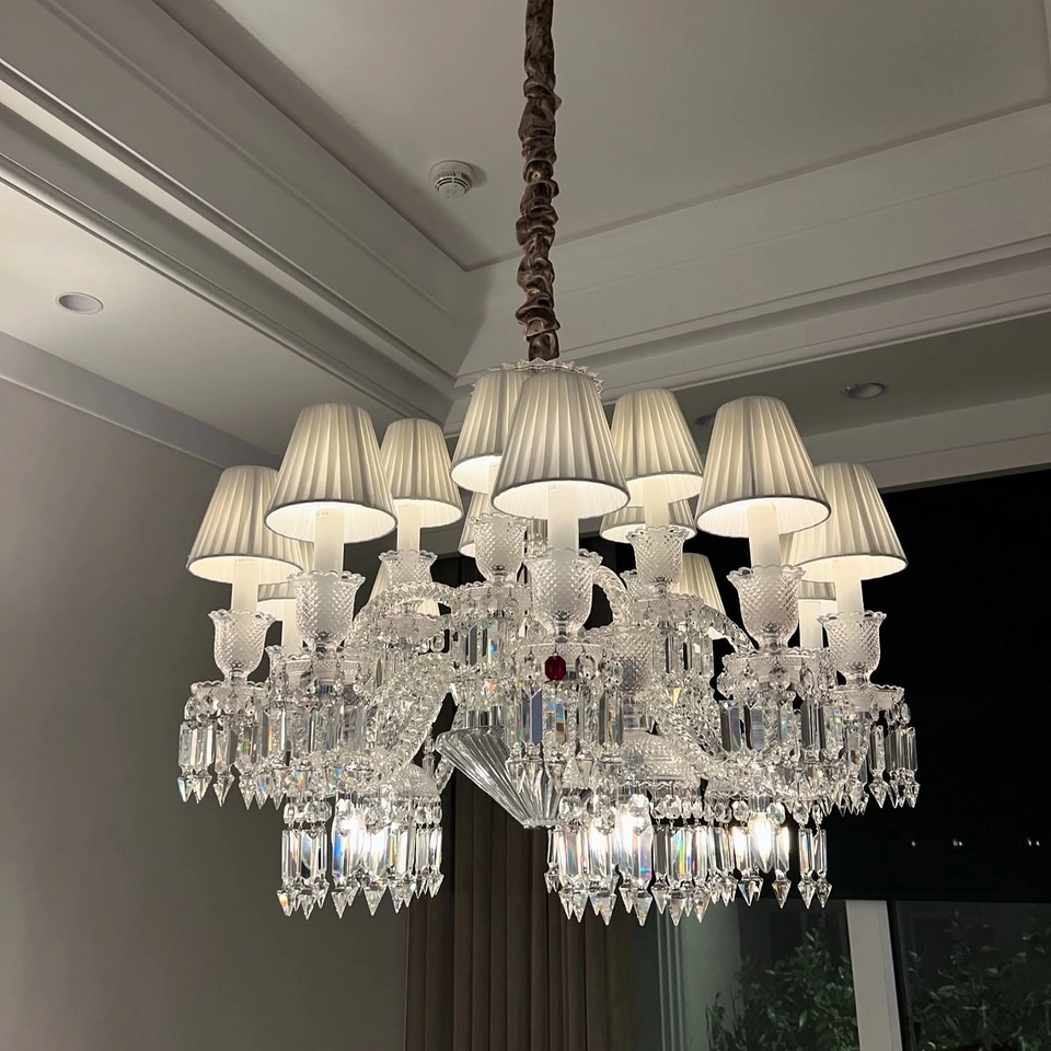 法式巴卡水晶灯轻奢别墅高端住宅复式客厅卧室餐厅欧式水晶吊灯