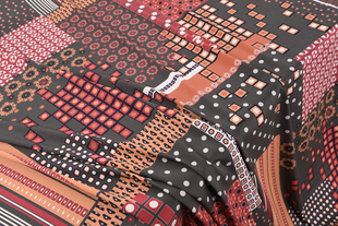 胡胡布店重磅真丝弹力双乔休闲橙色系1.05米宽特价 重磅真丝109元