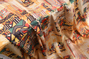 一米桑蚕丝 清仓99元 数码 喷绘全真丝素绉缎真丝缎面料1.4米宽特价