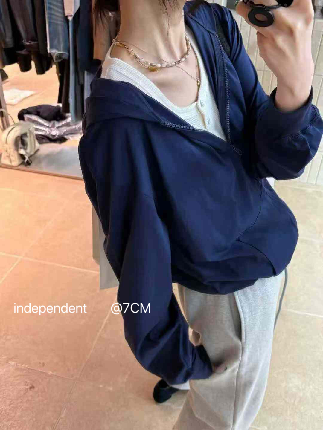 韩国货现货2026春季新款洋气连帽宽松百搭长袖卫衣外套女上衣均码