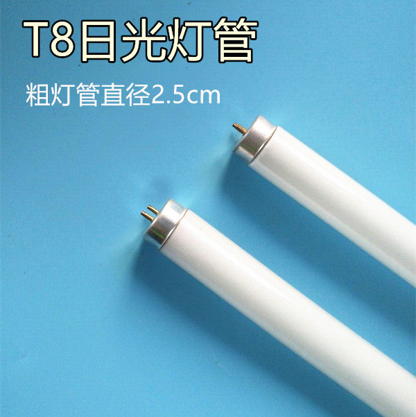 T8灯管日光灯管支架直管荧光灯管20W30W40W办公室格栅灯管粗灯管