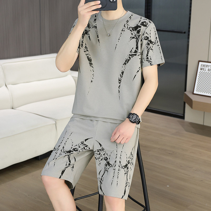 2026新款睡衣夏季短袖短裤套装索罗娜初高中学生男士可外穿家居服