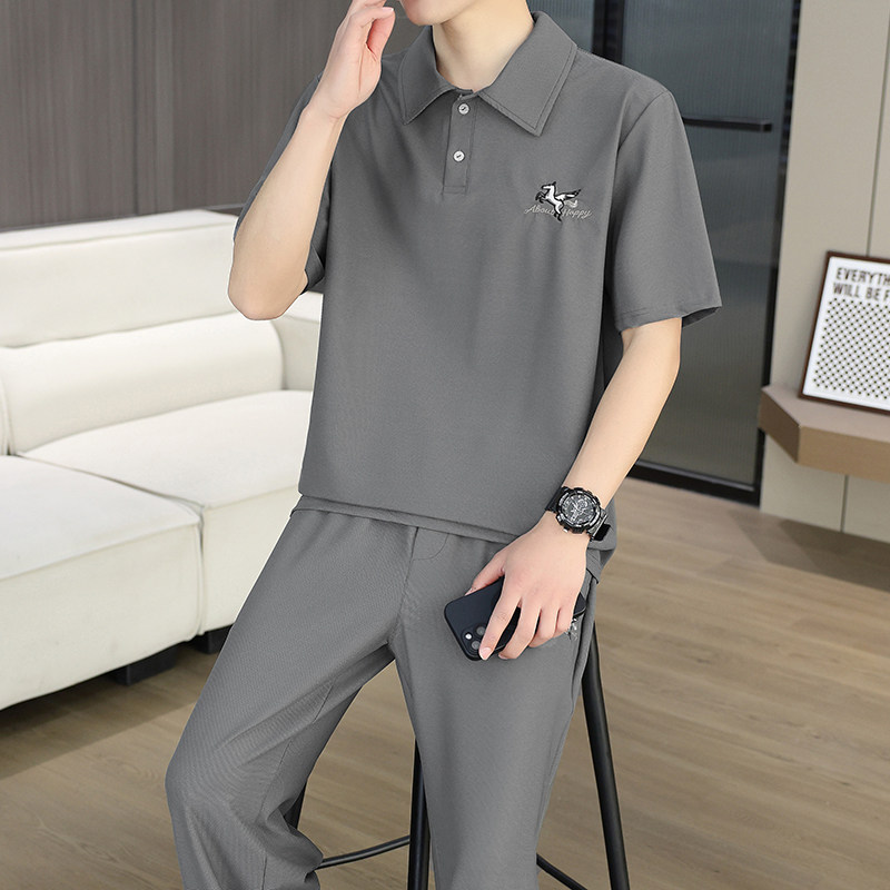 2026新款睡衣男士夏短袖长裤薄款套装休闲松弛感凉感可外穿家居服