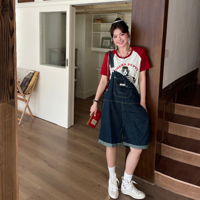 大码女装2025新款夏印花短袖显瘦正肩t恤胖mm独特漂亮减龄款上衣