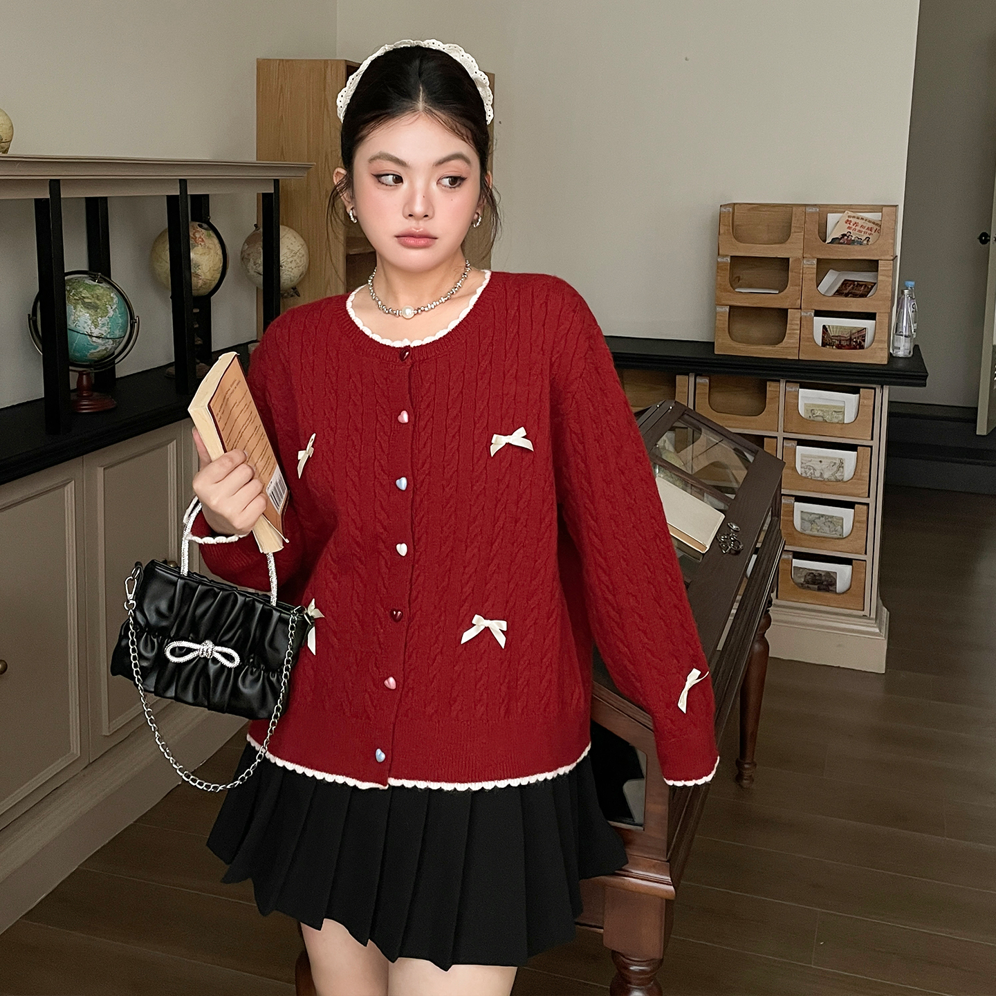 大码胖mm绝美巨好看的针织衫上衣秋冬女装超火小众不撞款显瘦毛衣