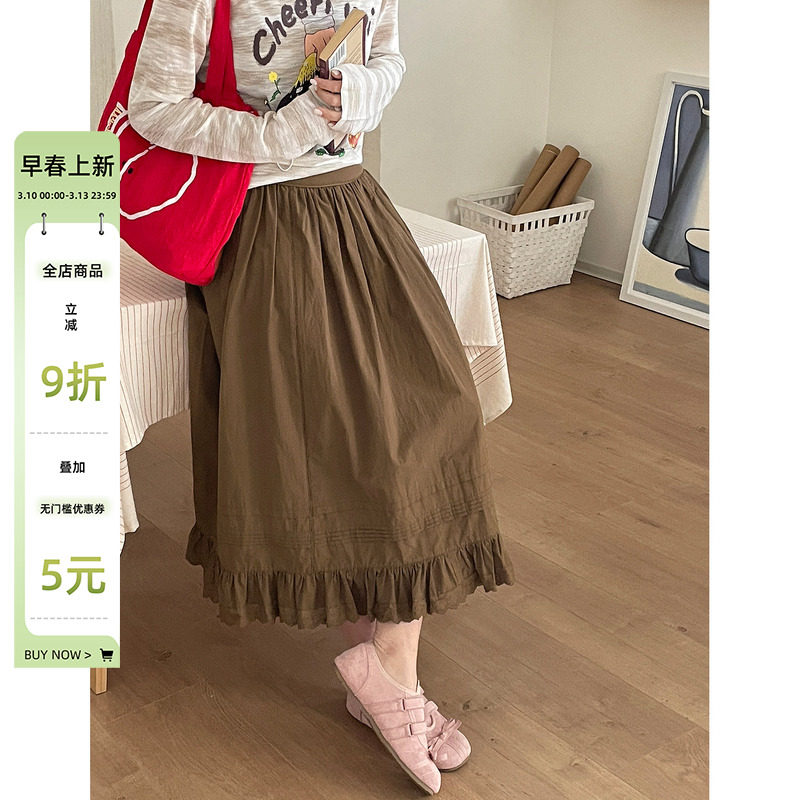 小草微胖定制新款裙子温柔韩系大码女装胖mm显瘦夏日巨好看半身裙