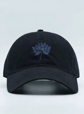 蓝莲花 许巍 刺绣高品质纯棉棒球帽 显脸小鸭舌帽