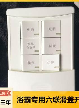 浴霸专用6开8六键风暖灯泡