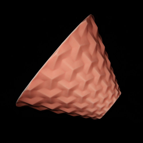 清庭开物  蜜桃粉色山文CT62滤杯 陶瓷快速v60咖啡滤杯