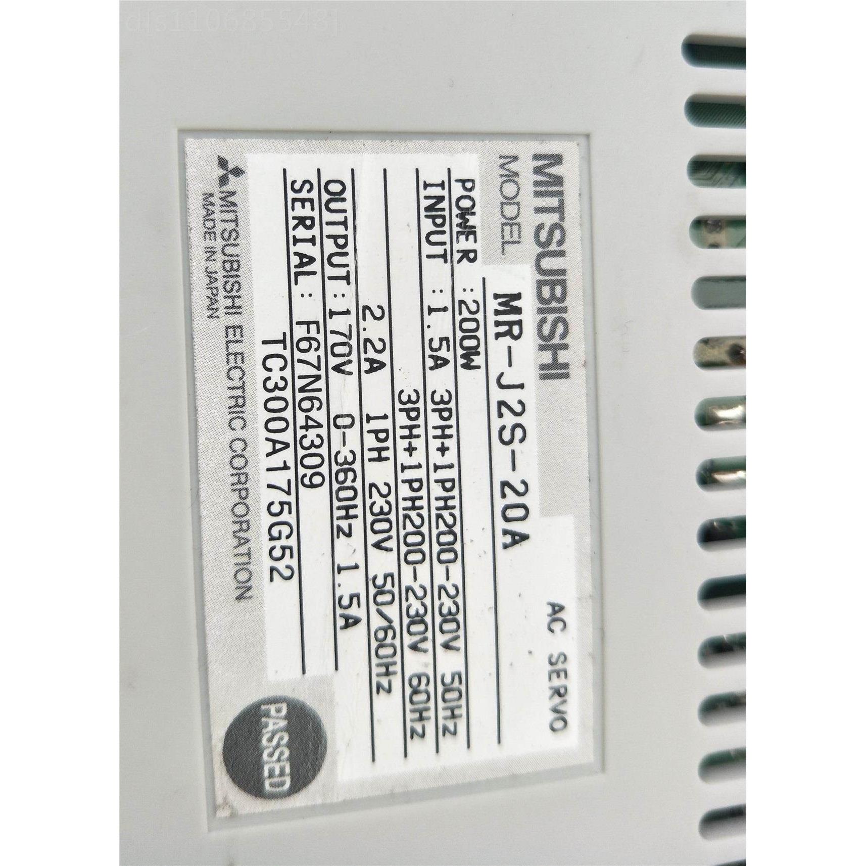 三菱驱动器 MR-J2S-60B-S041U638/100B-S141U632/350B-S041U703